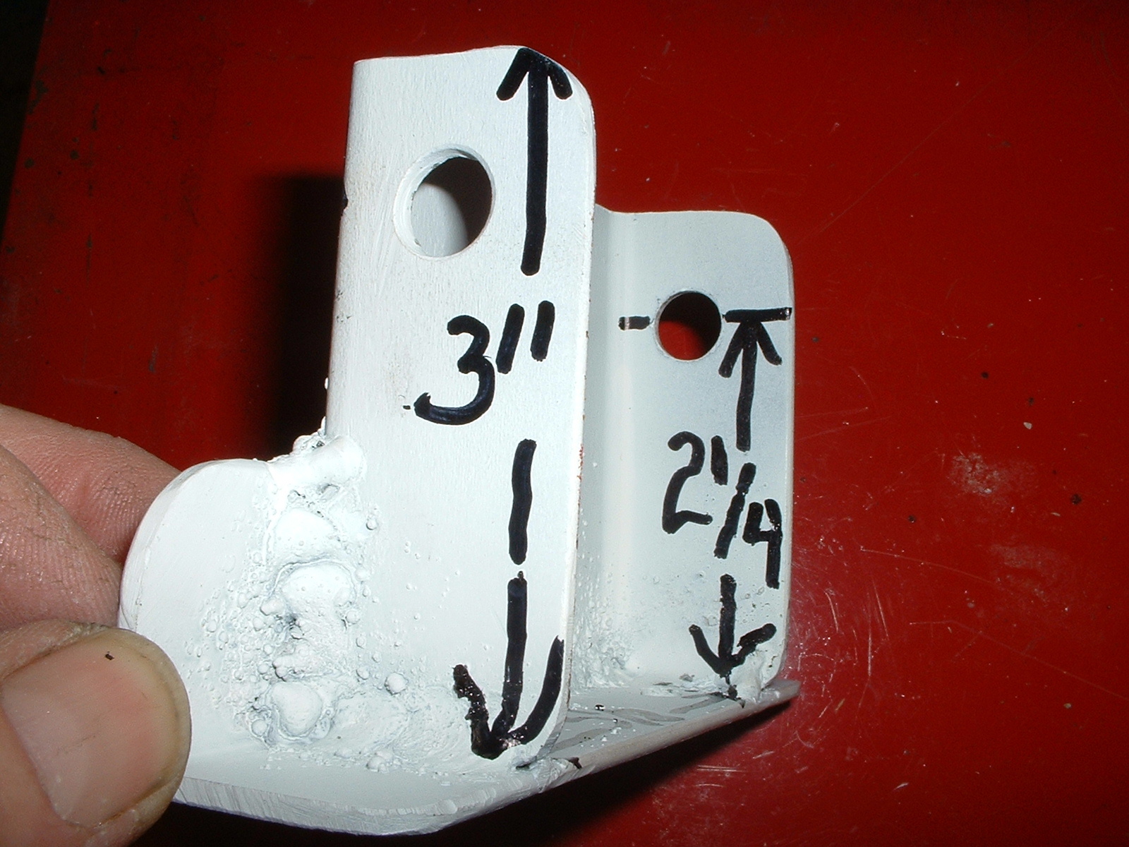 Nose Bracket with Measurements. Nose Bracket with Measurements.