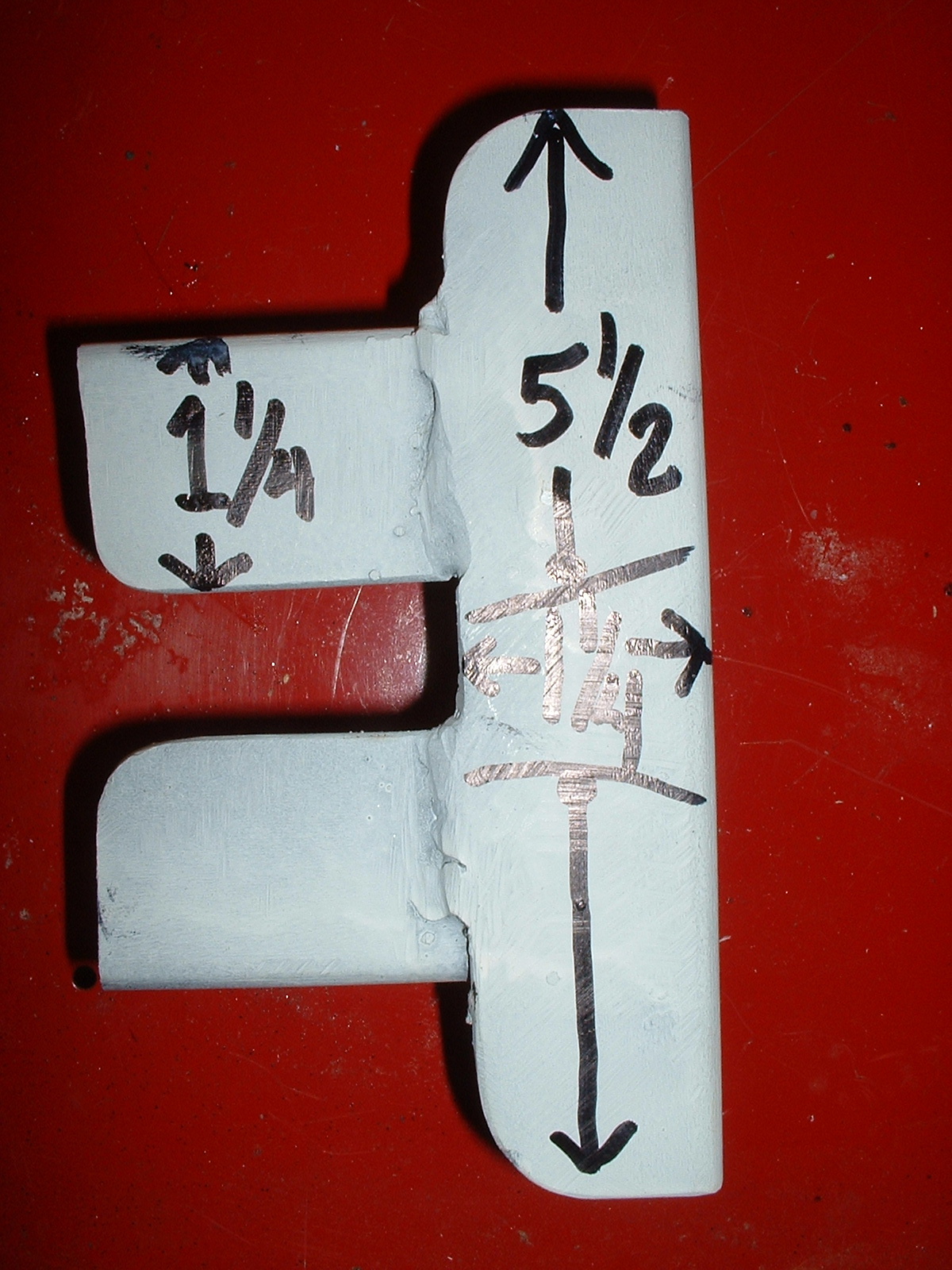 Top View of Nose Bracket Top View of Nose Bracket